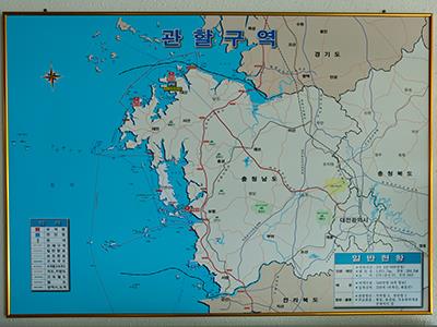 대산지방 해양항만청 관할구역 안내지도 썸네일 이미지