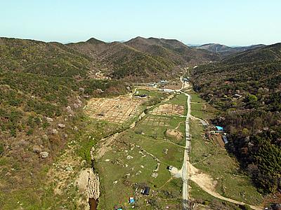 상공에서 바라본 서산 보원사지 썸네일 이미지